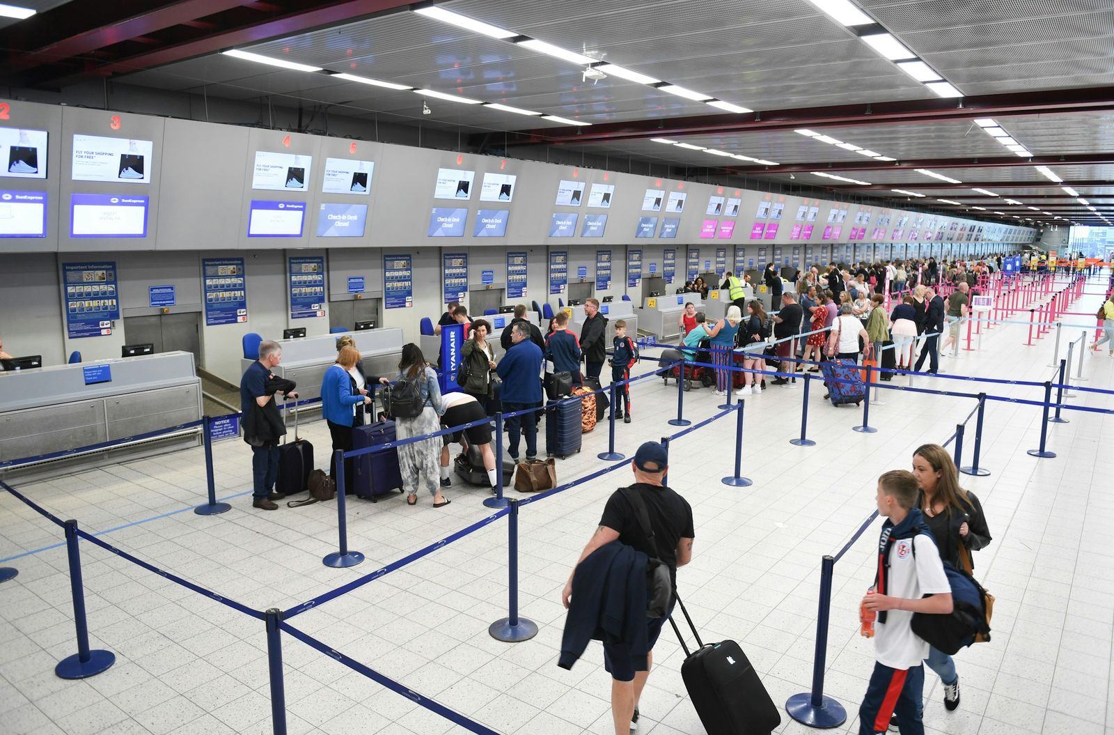 Paperwork is checked at check-in