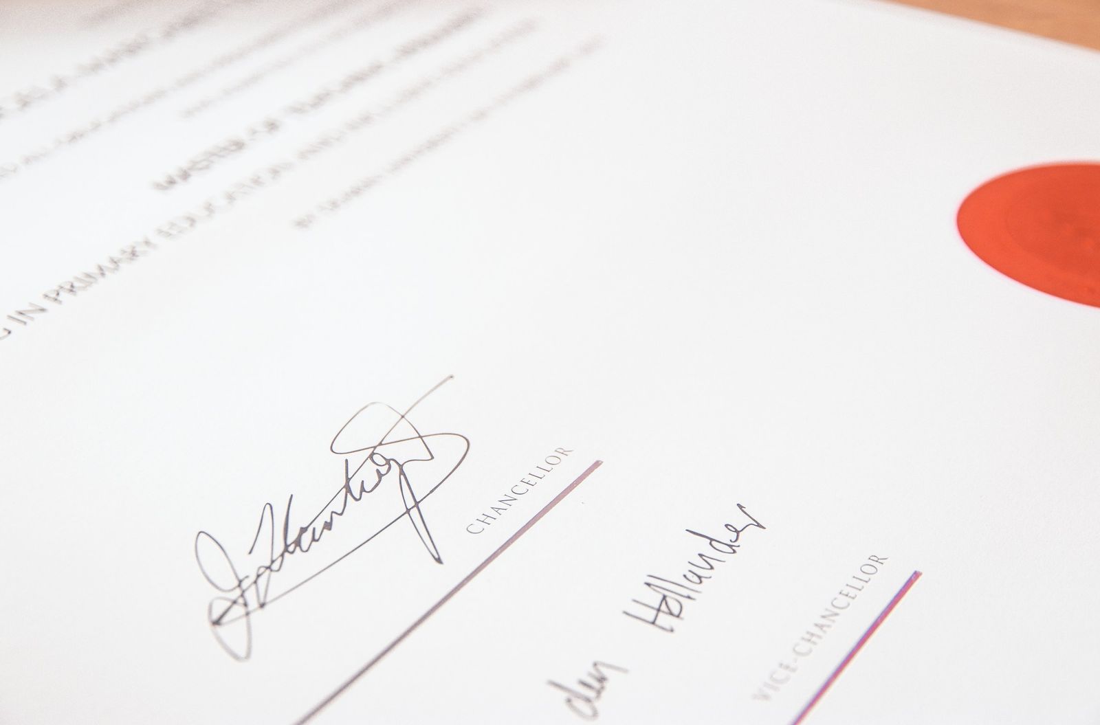 The second signature